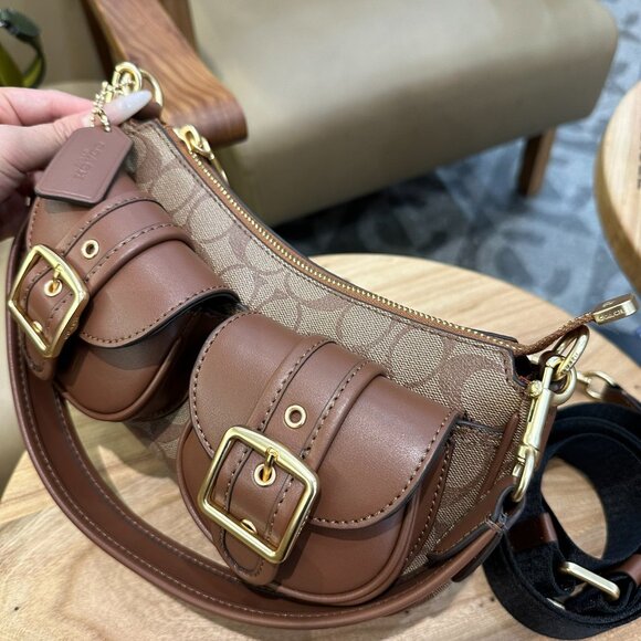 COACH mid-life underarm baguette bag mahjong bag - Picture 5 of 9